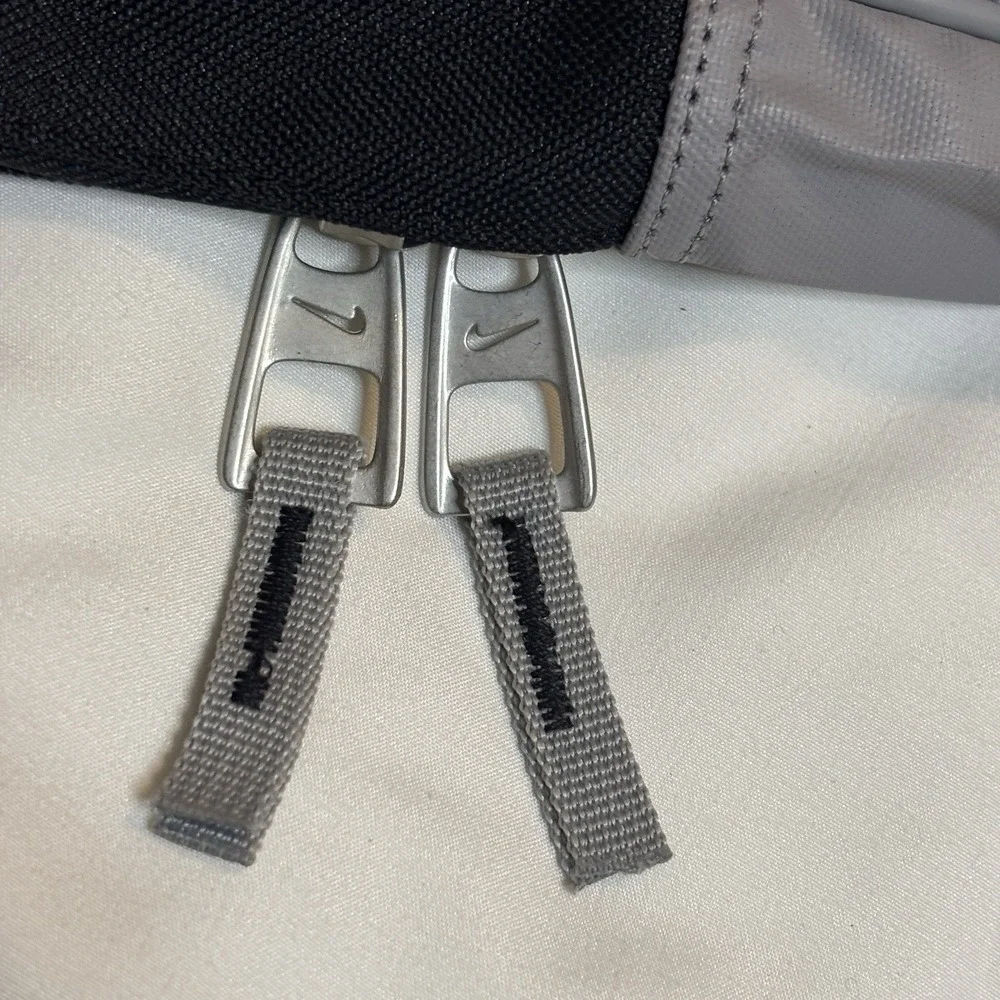 Nike Lacross Stick Bag Black & Silver Duffle w/ Shoulder Strap & Extra Storage